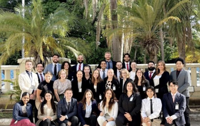 SCU DC Students in a group photo at the 2025WCCS Annual Meeting