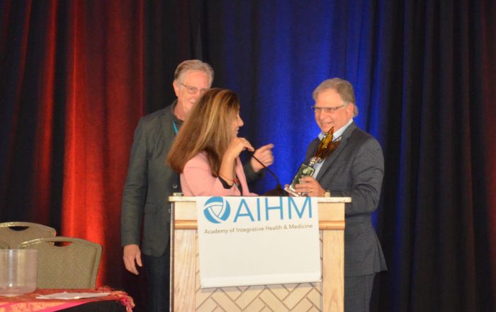 SCU President John Scaringe, DC, EdD receives 2022 Visionary Award, presented by the Academy of Integrative Health & Medicine (AIHM)