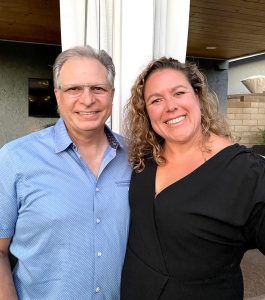 Melissa Scharfe with SCU President Dr. John Scaringe, DC, EdD