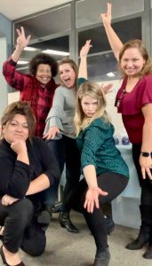A photo of PA Melanie Catalano posing with MSPA colleagues